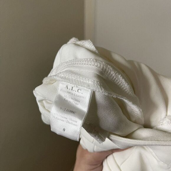 A.L.C. Chandler White zip cutout detail sleeveless Jumpsuit size US 0 - Picture 8 of 8